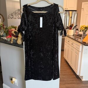 Sanctuary Black Velvet Dress